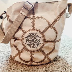 Lucky Brand Embroidered Bucket Bag